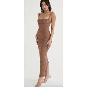 House of CB Brown Maxi Dress